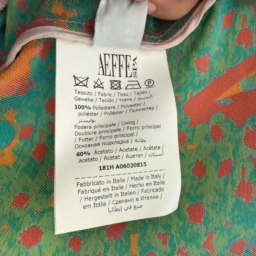 Boutique Moschino NWT Italian Floral Couture Dress Size 12 – Made in Italy - Picture 10 of 14